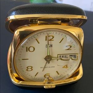 Travel wind up watch alarm vintage made in Japan